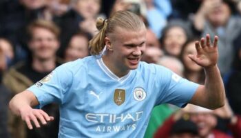 Haaland scores four as Man City thrash Wolves