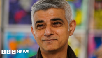 Sadiq Khan was first elected as London mayor in May 2016