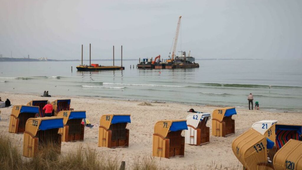 Seebrücke in Scharbeutz. Foto: Christian Charisius/dpa