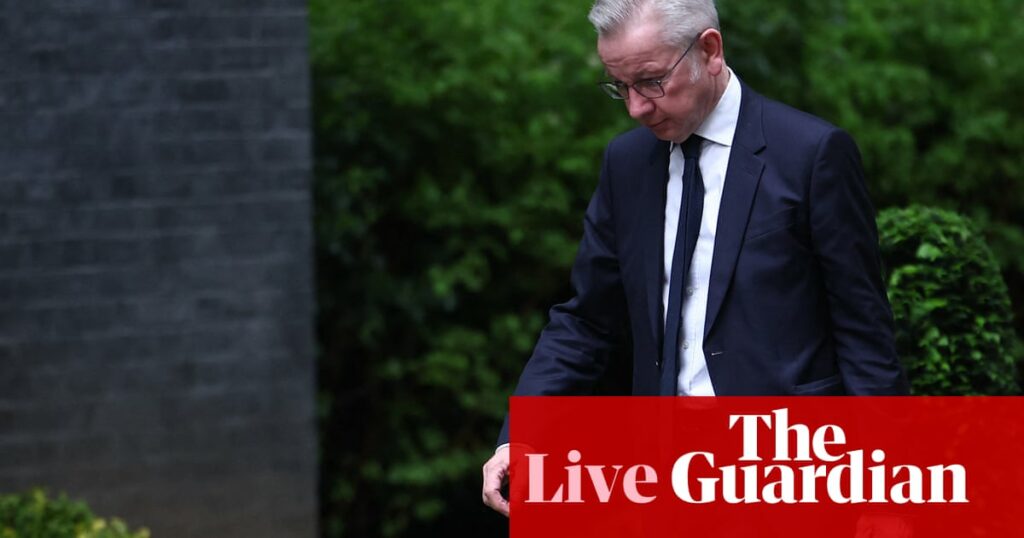 Minister defends loss of high-profile Tory MPs after Gove joins exodus – UK politics live