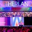 Moment Eurovision chief is loudly booed by audience as he delivers Netherlands jury vote