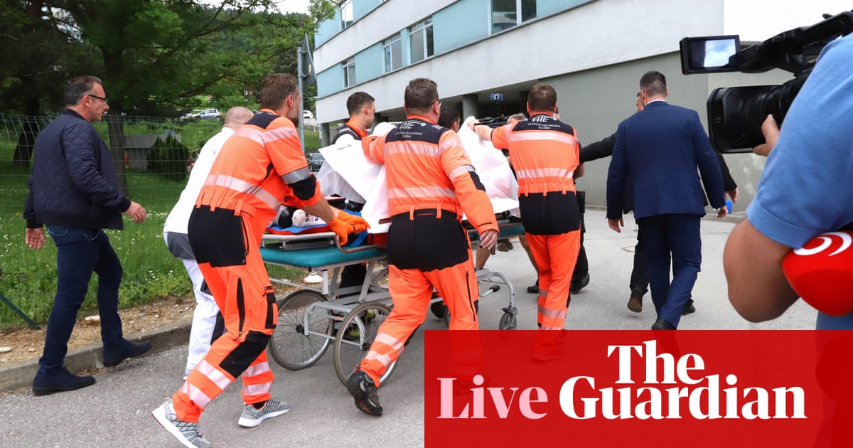 Slovakia’s PM Robert Fico ‘in life-threatening condition’ after shooting; suspect detained – live updates
