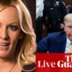 Stormy Daniels testifies about meeting Trump at celebrity golf tournament – live