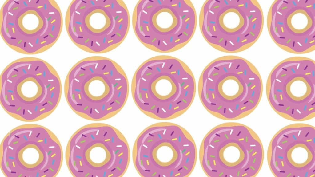 Suchbild: Augentest: Finden Sie den einzigartigen Donut in wenige Sekunden?