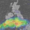 Terrifying red weather maps show huge Azores storm smashing UK with 25mm rain