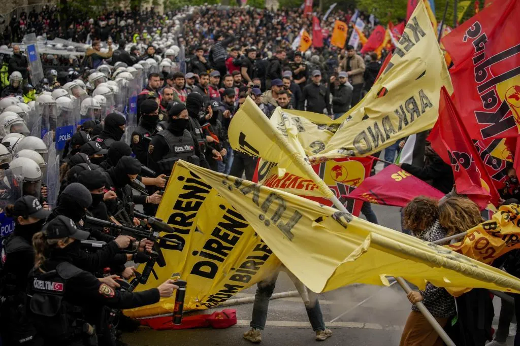 Veto de Erdogan a las protestas: más de 200 detenidos en Estambul durante la concentración por el 1 de mayo