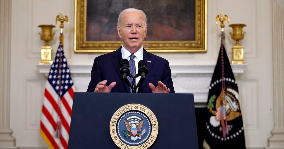 Le président américain Joe Biden prononce un discours sur la situation au Moyen-Orient à la Maison Blanche le 31 mai 2024 à Washington, DC.