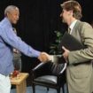 Nelson Mandela and Mark Austin in 1994