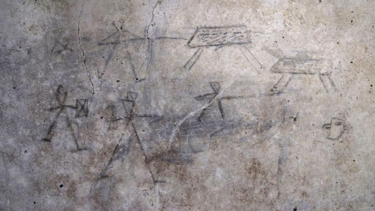 Violent doodles made by children 2,000 years ago raise eyebrows