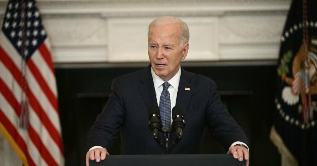 Le président américain Joe Biden parle de la situation au Moyen-Orient, dans la salle de la Maison Blanche, le 31 mai 2024