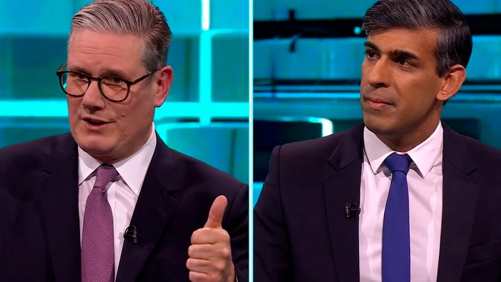 Key moments from first Sunak-Starmer debate