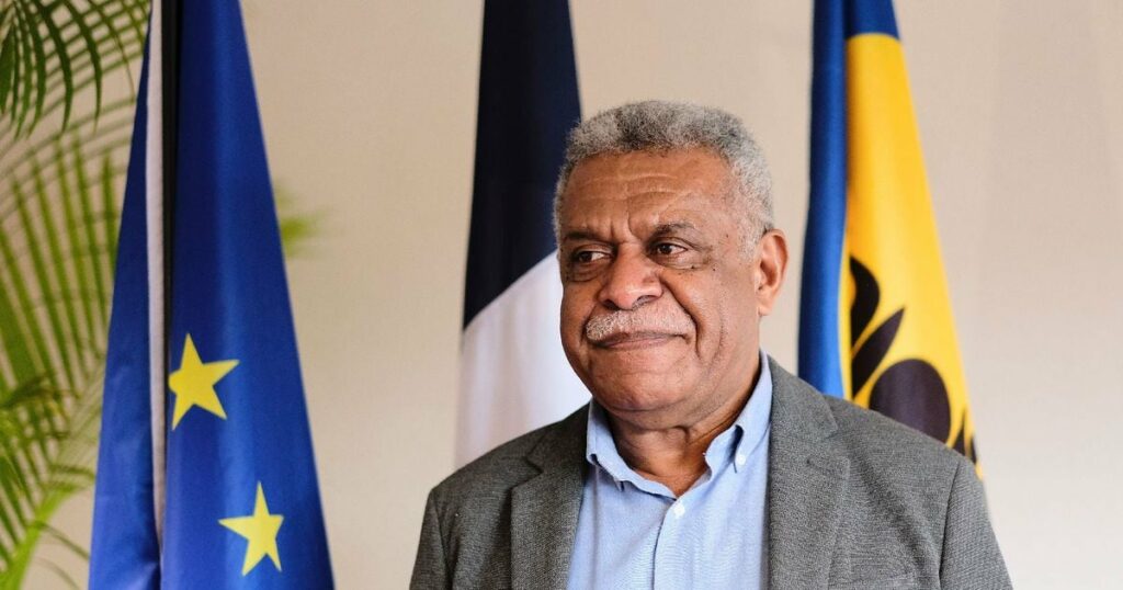 Louis Mapou après son élection le 8 juillet 2021 à Nouméa