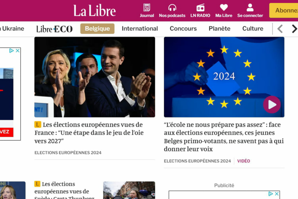 La Libre Belgique, Le Soir : les résultats des européennes donnés avant l'heure ?