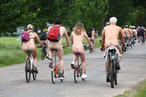 Thousands of naturists pedal UK streets for bizarre mass naked bike ride protest