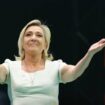 La cheffe de file des députés du Rassemblement National (RN) Marine Le Pen lors de la Convention "Europa Viva 24" à laquelle participent une dizaine de partis nationalistes européens, le 19 mai 2024 à Madrid