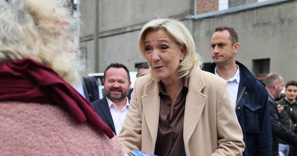 Marine Le Pen le 14 juin 2024 à Henin-Beaumont