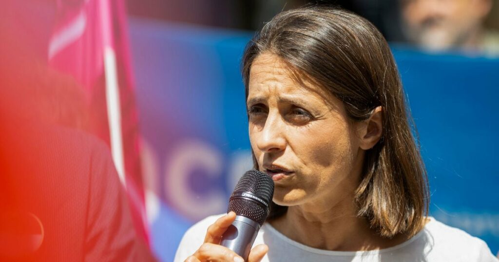 La secrétaire générale de la CGT Sophie Binet le 23 mai 2024, à Paris