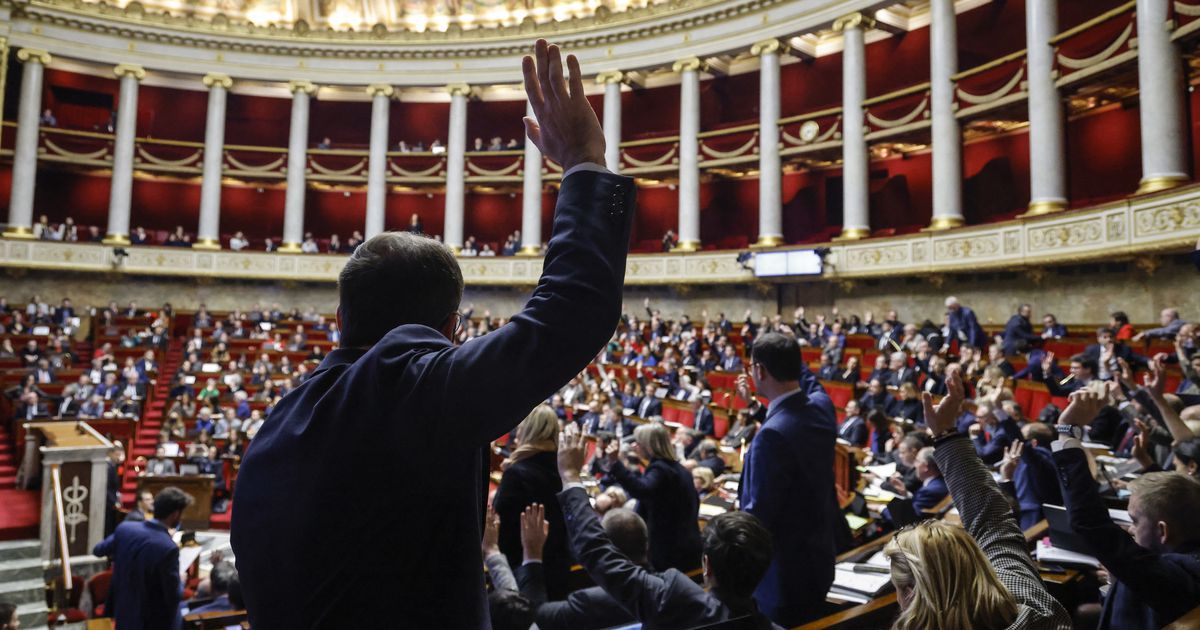 Des députés à l'Assemblée nationale lors d'un débat sur la réforme des retraites, en février 2023.