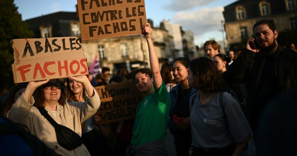 Manifestation contre l'extrême droite à Bordeaux, le 15 juin 2024