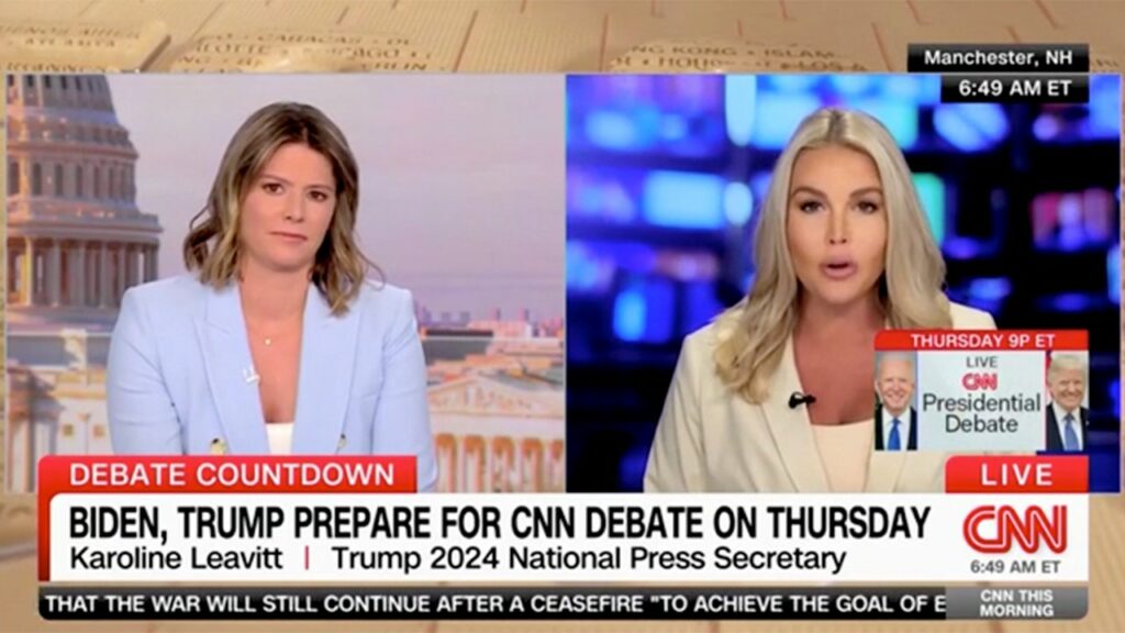 Upset CNN host cuts off Trump spokeswoman for criticizing network debate moderators: 'I'm going to stop this'