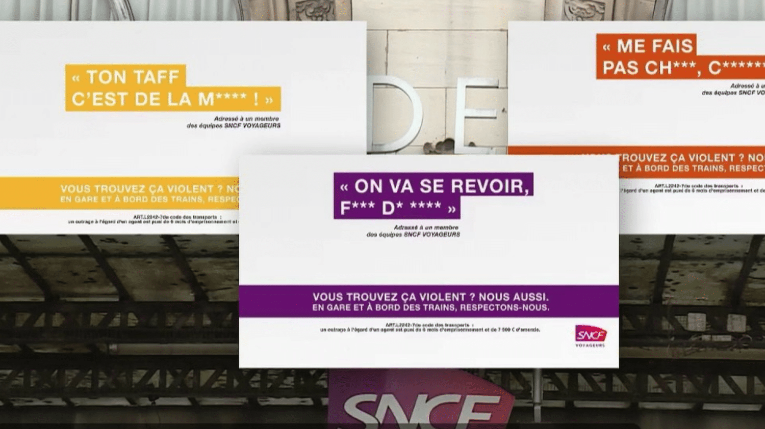 La SNCF lance une campagne contre les agressions sur ses agents
