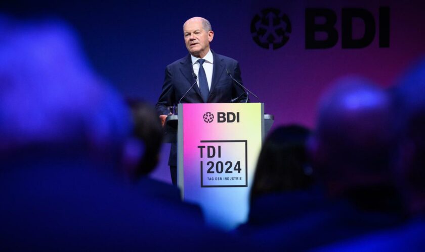 Tag der Industrie: Olaf Scholz stellt der Wirtschaft Entlastungen in Aussicht