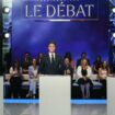 Gabriel Attal, Jordan Bardella et Manuel Bompard s'affrontent sur le plateau de TF1, mardi 25 juin 2024.