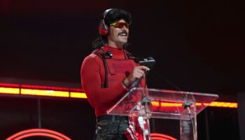 Dr DisRespect announces the San Francisco 49ers pick during the 2022 NFL Draft. File pic: AP