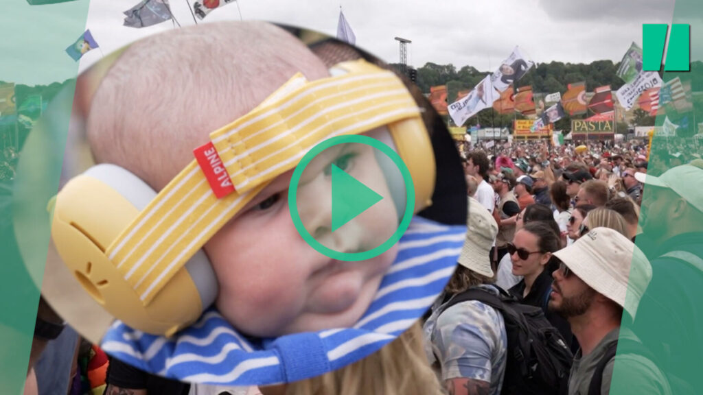 À Glastonbury, Finlay, un bébé de 10 semaines est devenu la « petite légende » des festivaliers