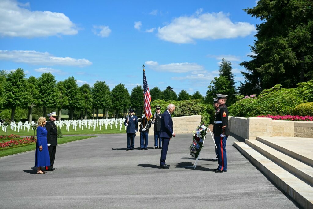 Biden visits U.S. cemetery in France in latest bid to combat ‘Trump amnesia’