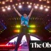 Coldplay’s record return lights up Pyramid at a Glastonbury of melodrama