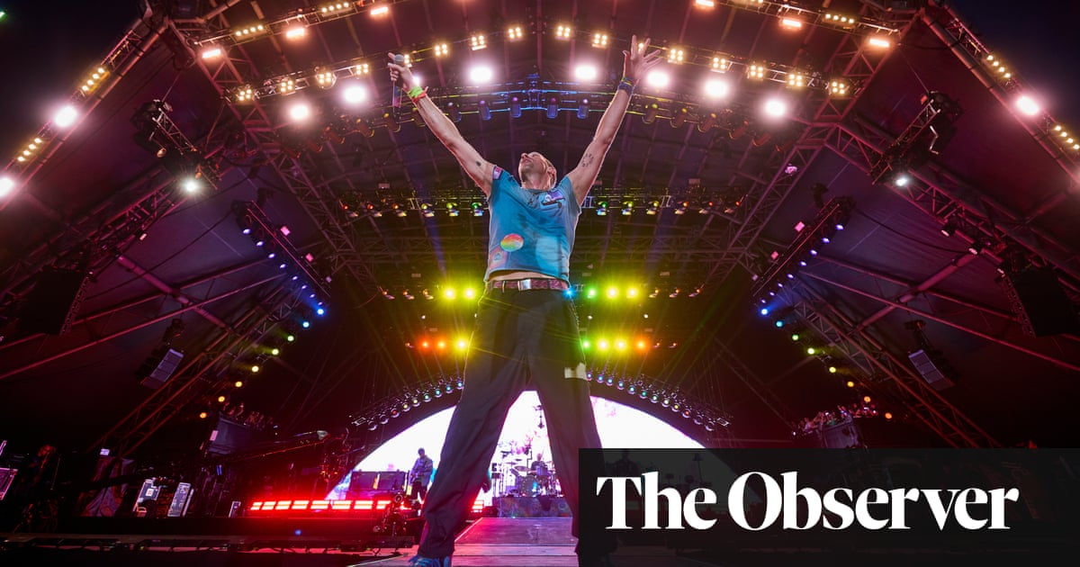 Coldplay’s record return lights up Pyramid at a Glastonbury of melodrama