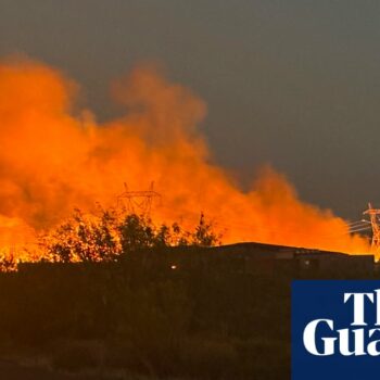 Firefighters near Phoenix battle wildfire as temperatures surpass 100F