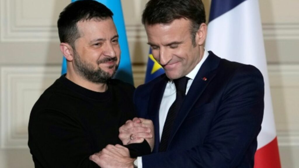 Wolodymyr Selenskyj und Emmanuel Macron