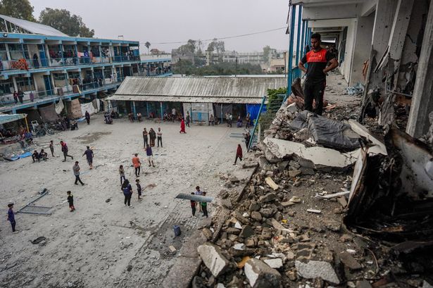 Gaza devastation as Israeli airstrike on school kills 33 including 14 children