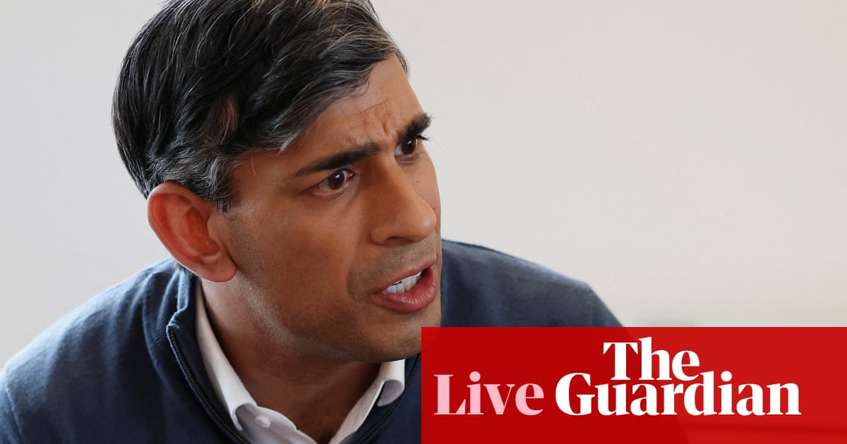 General election live: second minister says Sunak’s D-day absence was a mistake amid Tory anger