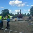 Horror as four people including girl, 11, are rushed to hospital after fairground ride 'fails' and sends people 'flying through the air' at Lambeth Country Show in London - with children 'crying' and one person left with their face 'covered in blood'