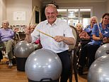 It's Ed Ravey! Lib Dem leader takes to the drums to belt out We Will Rock You in latest bizarre election photo-op