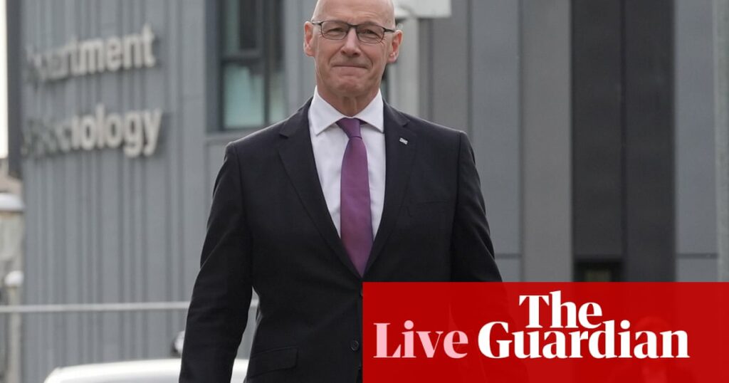 John Swinney takes questions as leaders appear on BBC Question Time election special – UK politics live