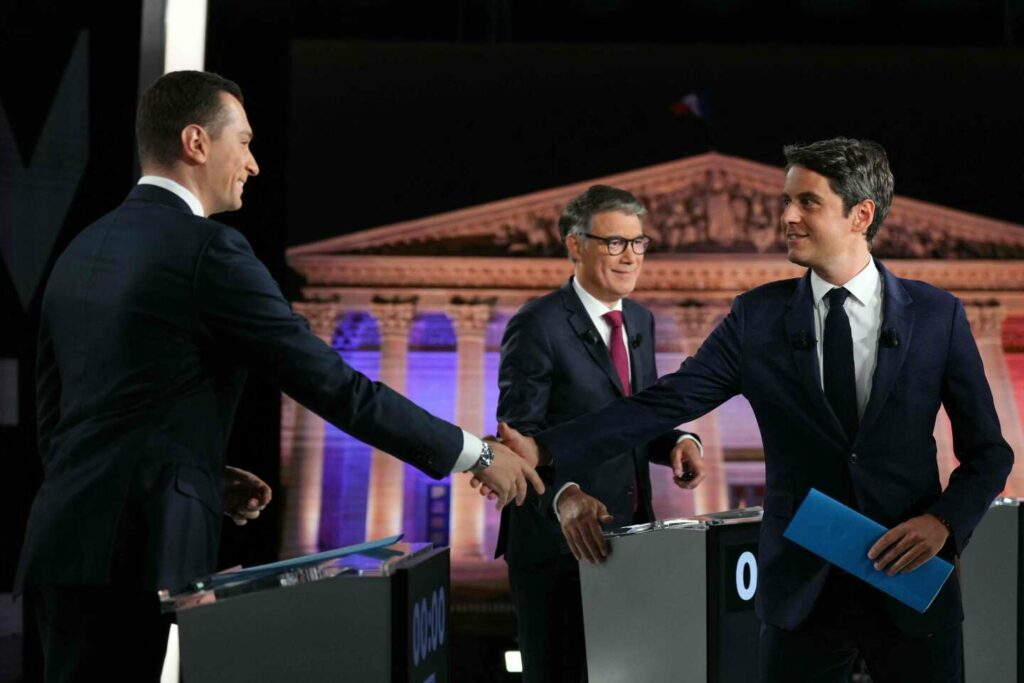 Le résumé vidéo du débat entre Gabriel Attal, Jordan Bardella et Olivier Faure