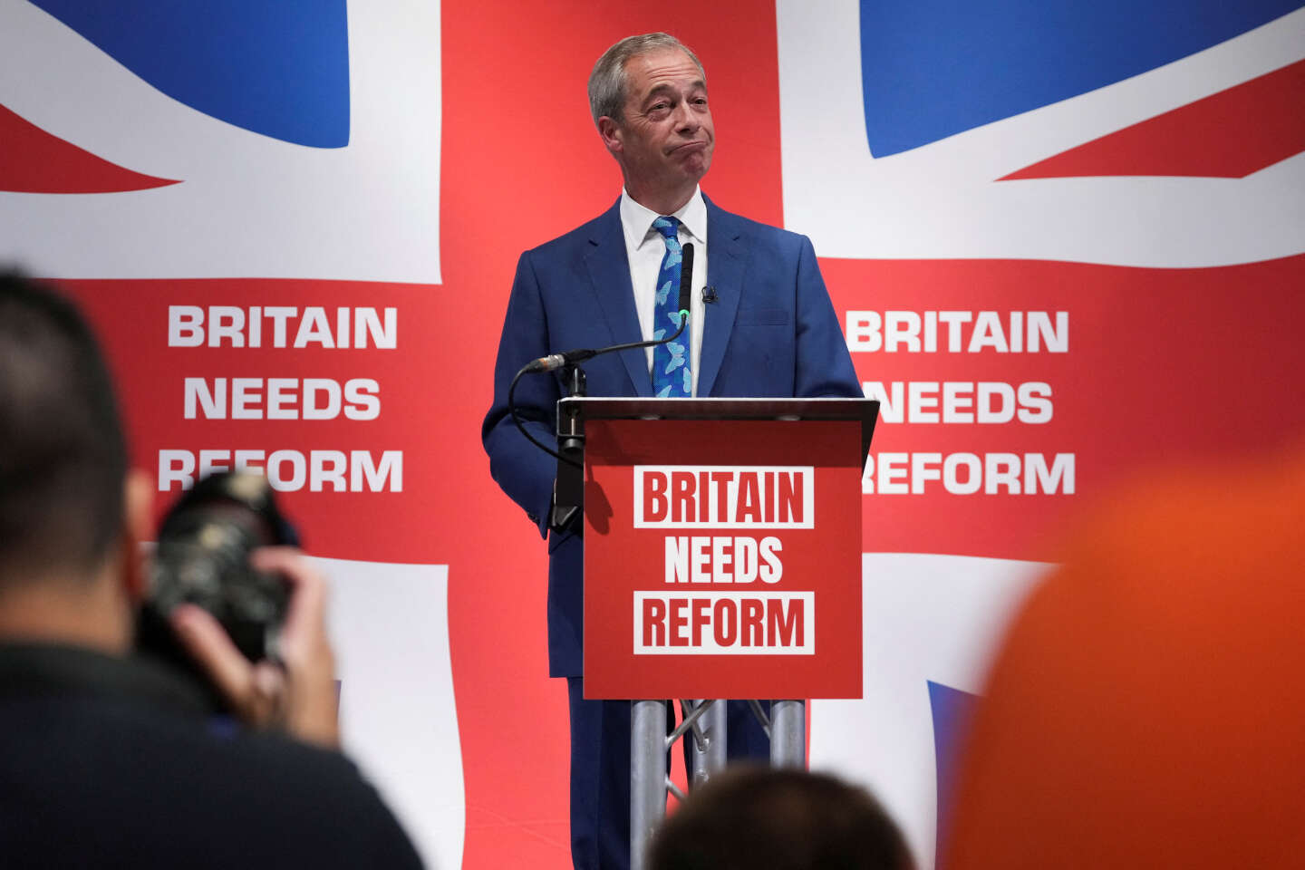 Nigel Farage, le partisan du Brexit, candidat aux législatives britanniques du 4 juillet