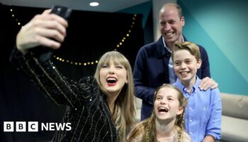 Royals in backstage selfie with Taylor Swift at Wembley gig