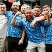 They also serve! England fans back home get into the Euros spirit to cheer on Harry Kane and his men taking on Slovakia in Germany