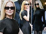 They could be twins! Nicole Kidman's mini-me daughter Sunday Rose, 15, looks the spitting image of her mother as they both wear black frocks to the Balenciaga show at Paris Fashion Week