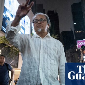 Tiananmen Square anniversary: Hong Kong police detain artist who made sign in the air