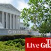 US supreme court issues decisions with high-profile Trump and abortion cases outstanding – live