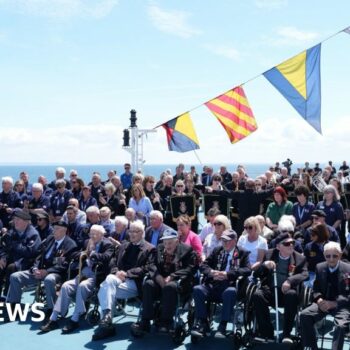 Veterans arriving in France for D-Day anniversary