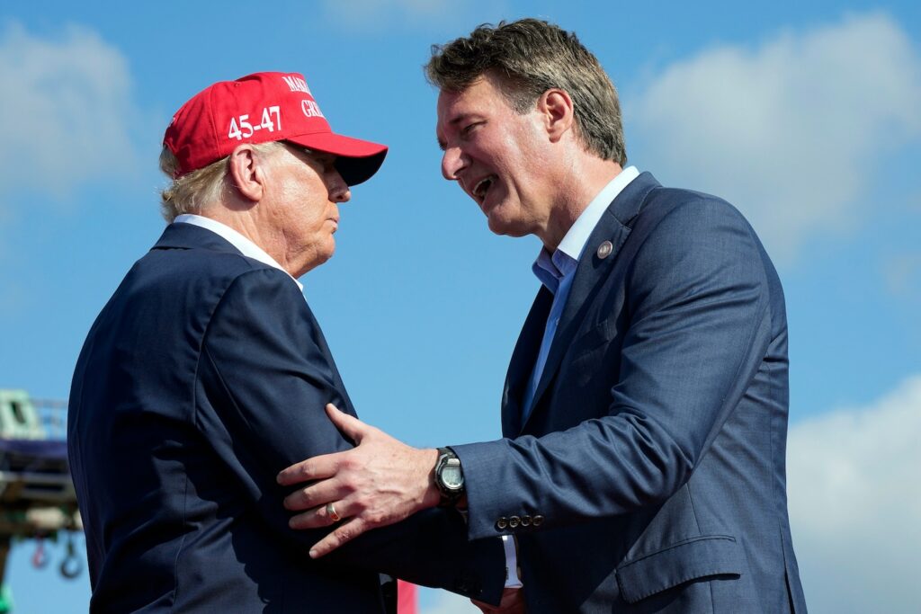 Youngkin and Trump rally in Virginia, as Democrats defend Biden