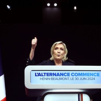 Marine Le Pen’s far-right National Rally party in strong position after first round of voting