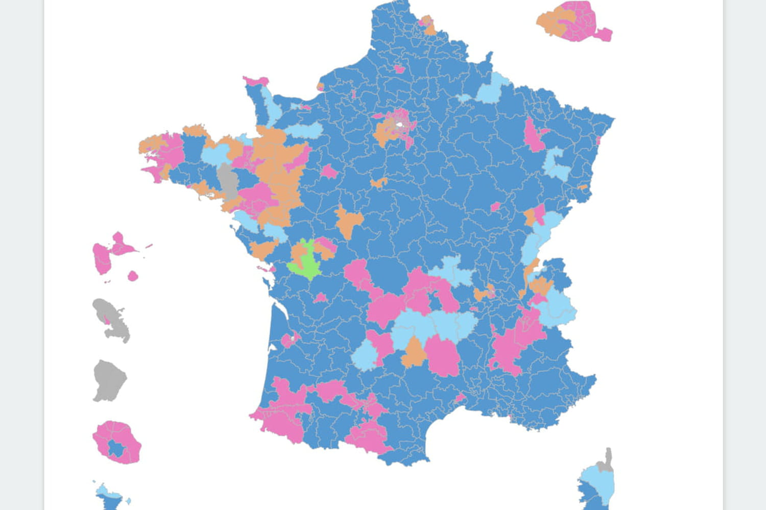 Carte des résultats des élections législatives : tous les scores du 1er tour, par circonscription et par ville